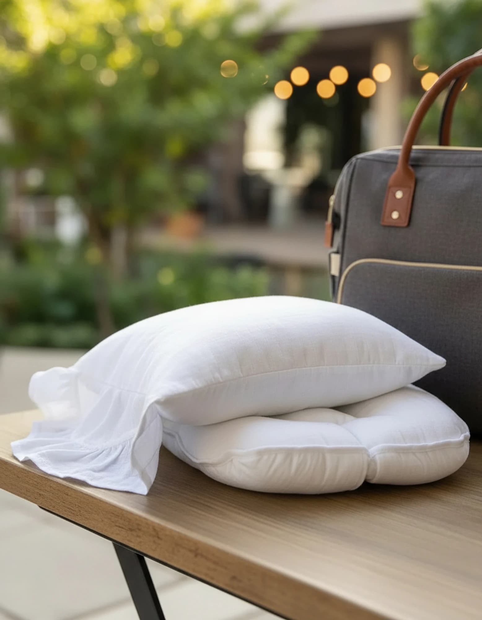 3lu Puset Ortusu/bebek Araba Ortusu - Puset Minderi - Puset Carsafi Beyaz Muslin Firfirli BabyNest görsel 7