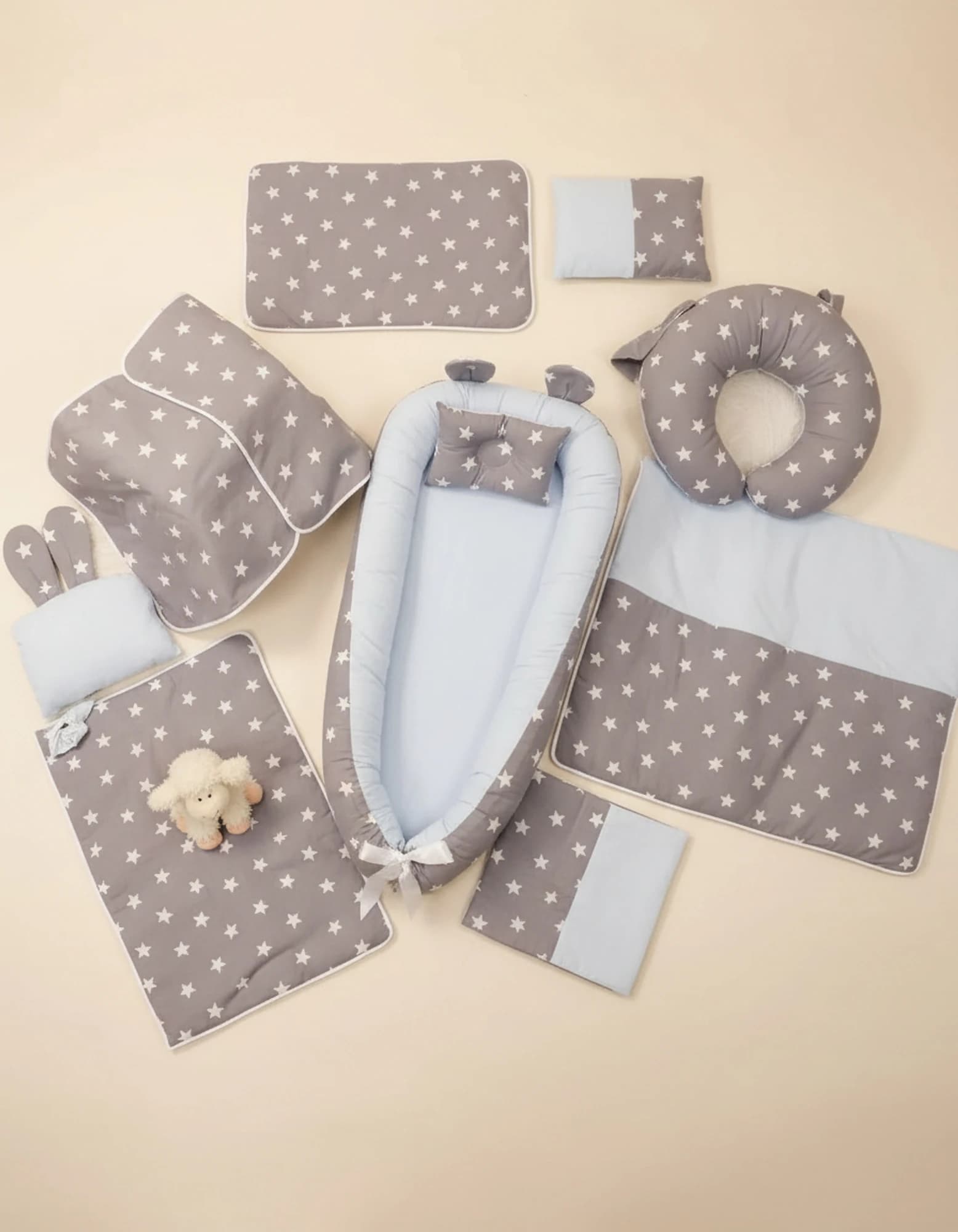 Full Set Mavi Ve Gri Yildiz