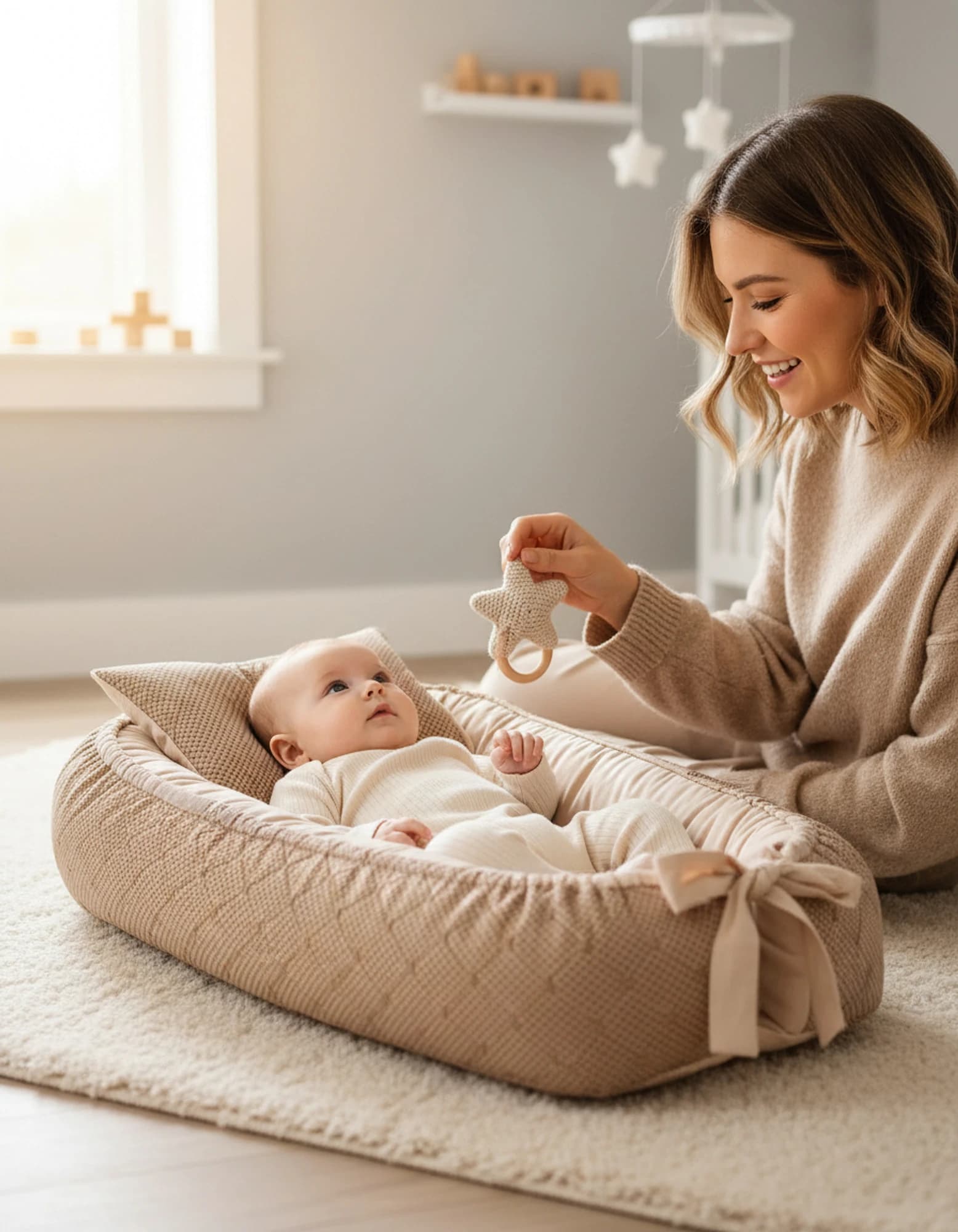 Tasinabilir Bebek Cantasi, Babynest, Anne Cantasi, Yatak Cantasi BabyNest görsel 7