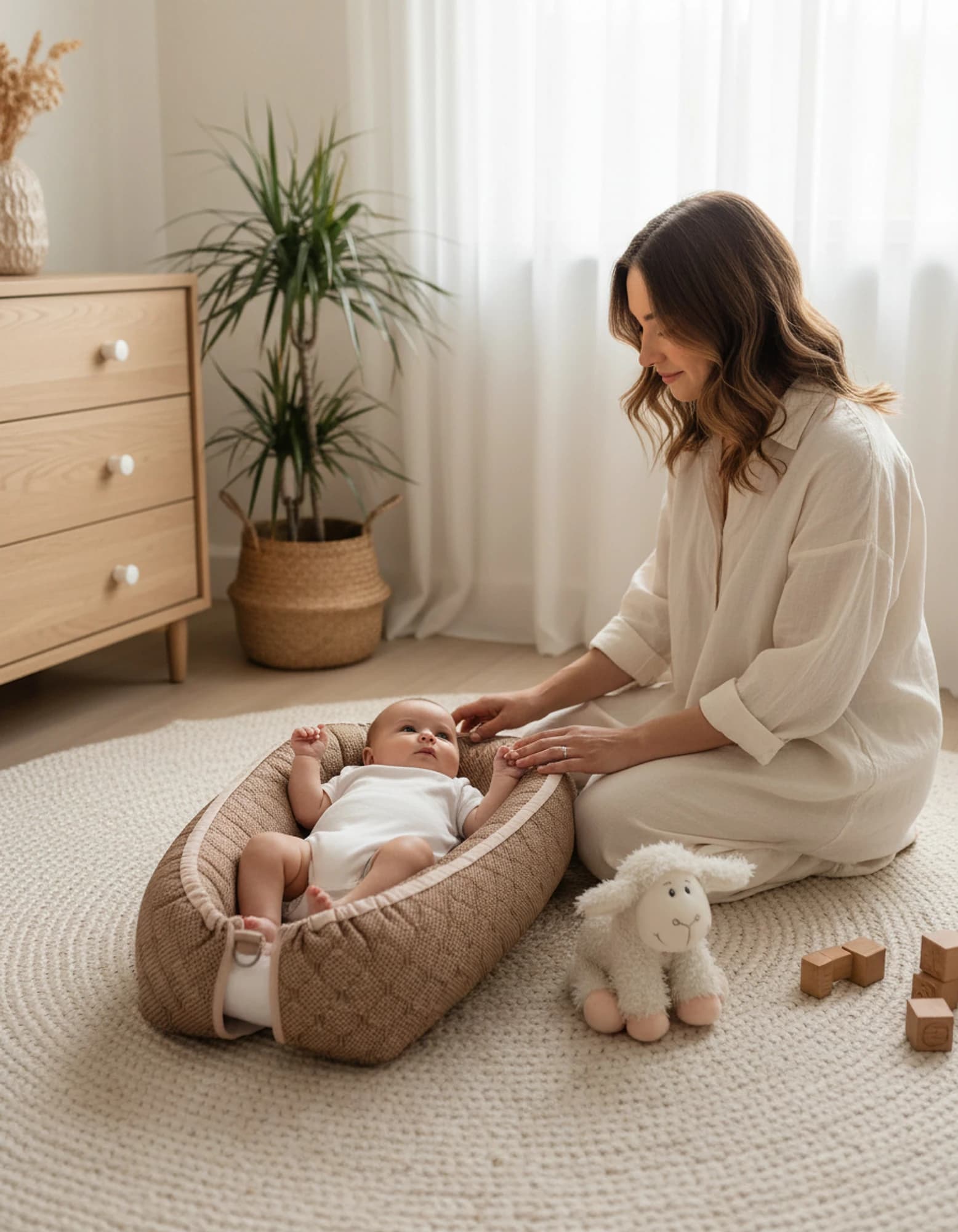 Tasinabilir Bebek Cantasi, Babynest, Anne Cantasi, Yatak Cantasi BabyNest görsel 9