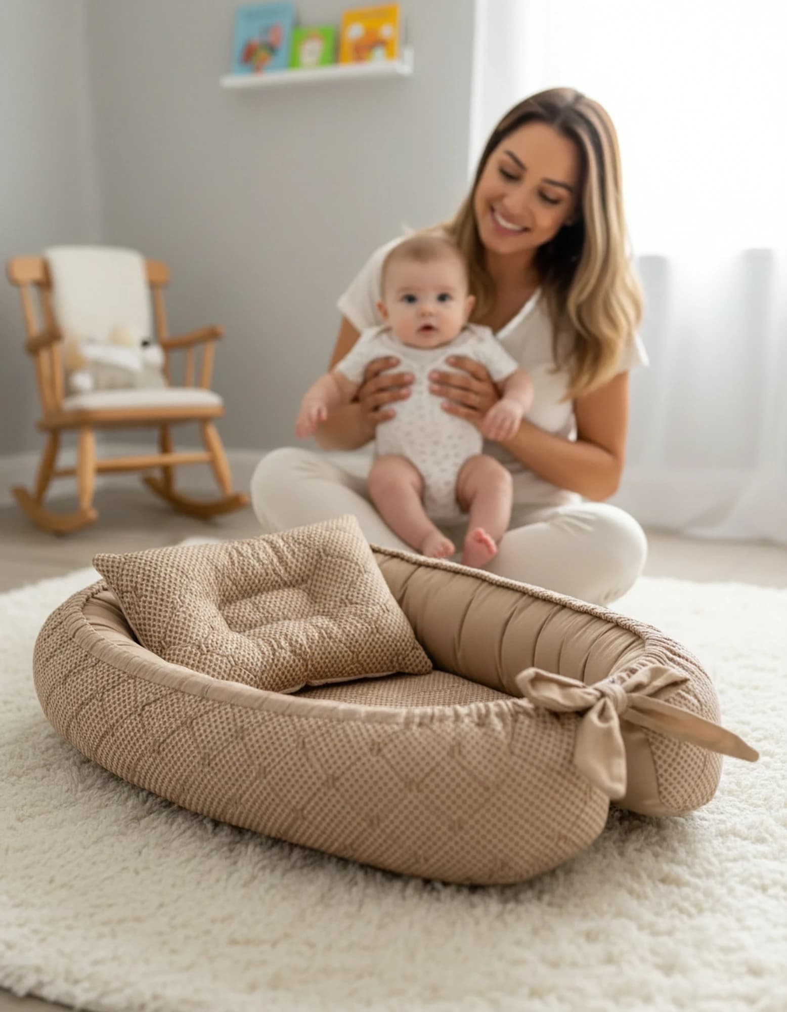 Tasinabilir Bebek Cantasi, Babynest, Anne Cantasi, Yatak Cantasi BabyNest görsel 11