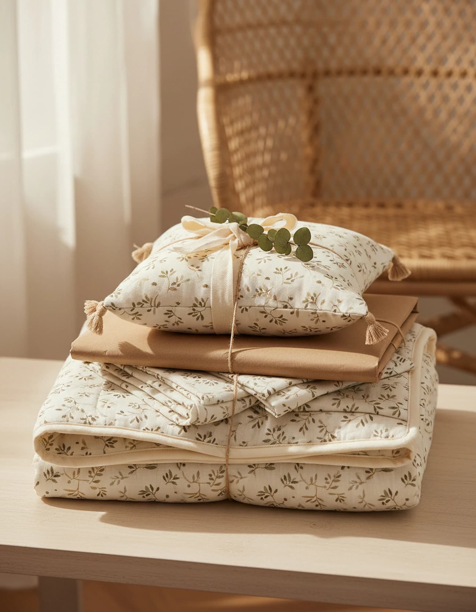 Muslin Ortu Cift Katli Gri Yildiz Desen Ve Gri Beyaz BabyNest görsel 7
