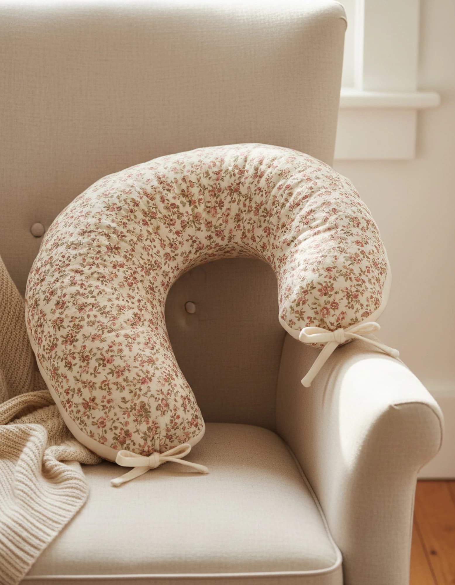Yatak + Ortopedik Yastik + Emzirme Yastigi Gri Yildiz Ve Gri Zikzak Uc Urun Bir Arada BabyNest görsel 5