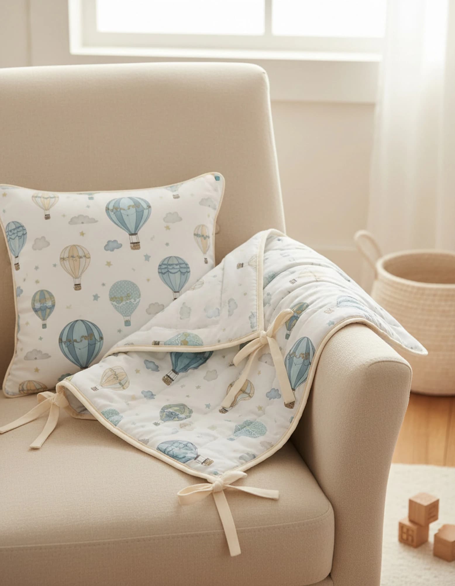 Muslin Ortu Cift Katli Mavi Yildiz Desen Ve Duz Beyaz BabyNest görsel 6