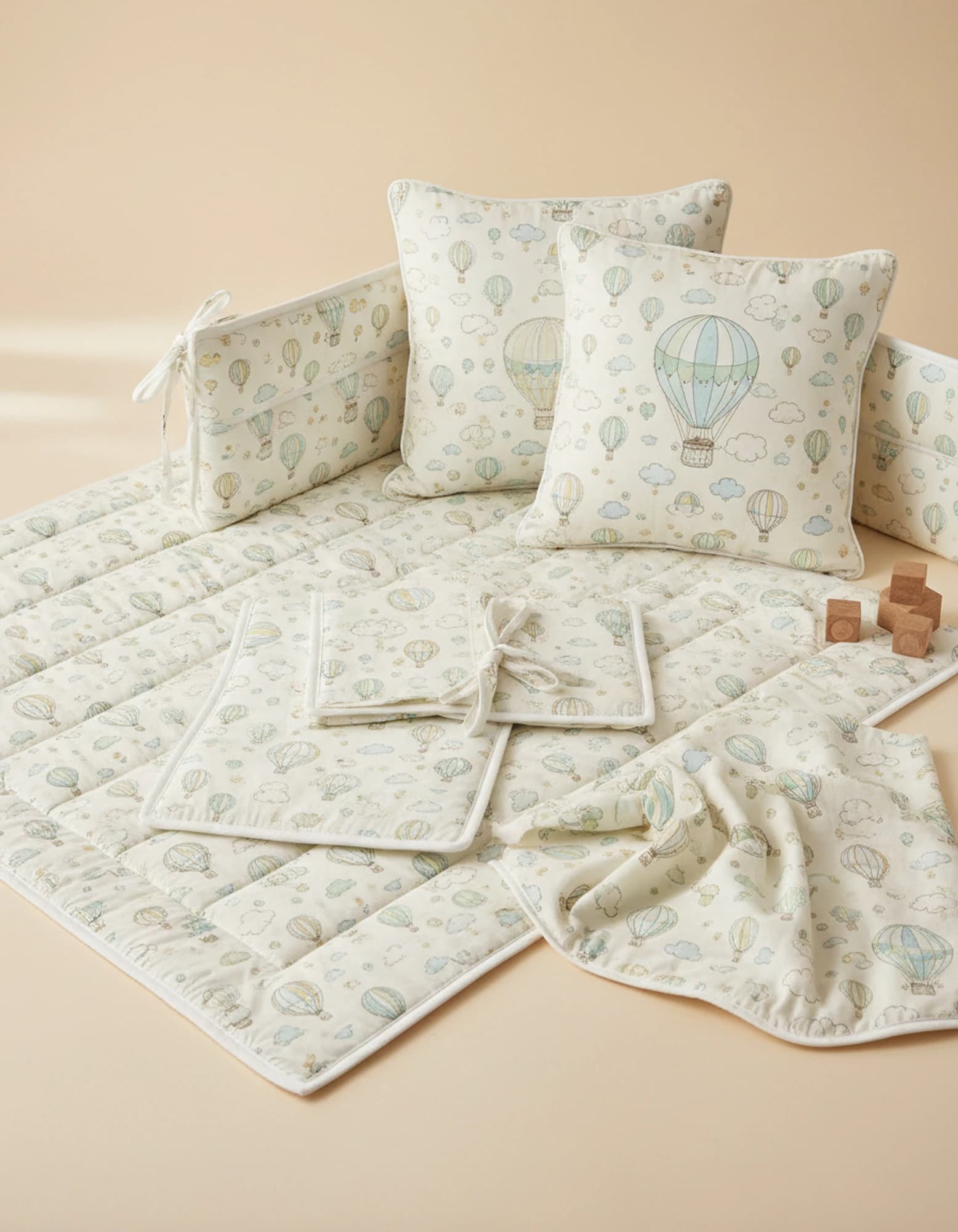 Full Set 9 Parca Ihtiyac Urunleri Krem Yildiz Krem Cizgili BabyNest görsel 10