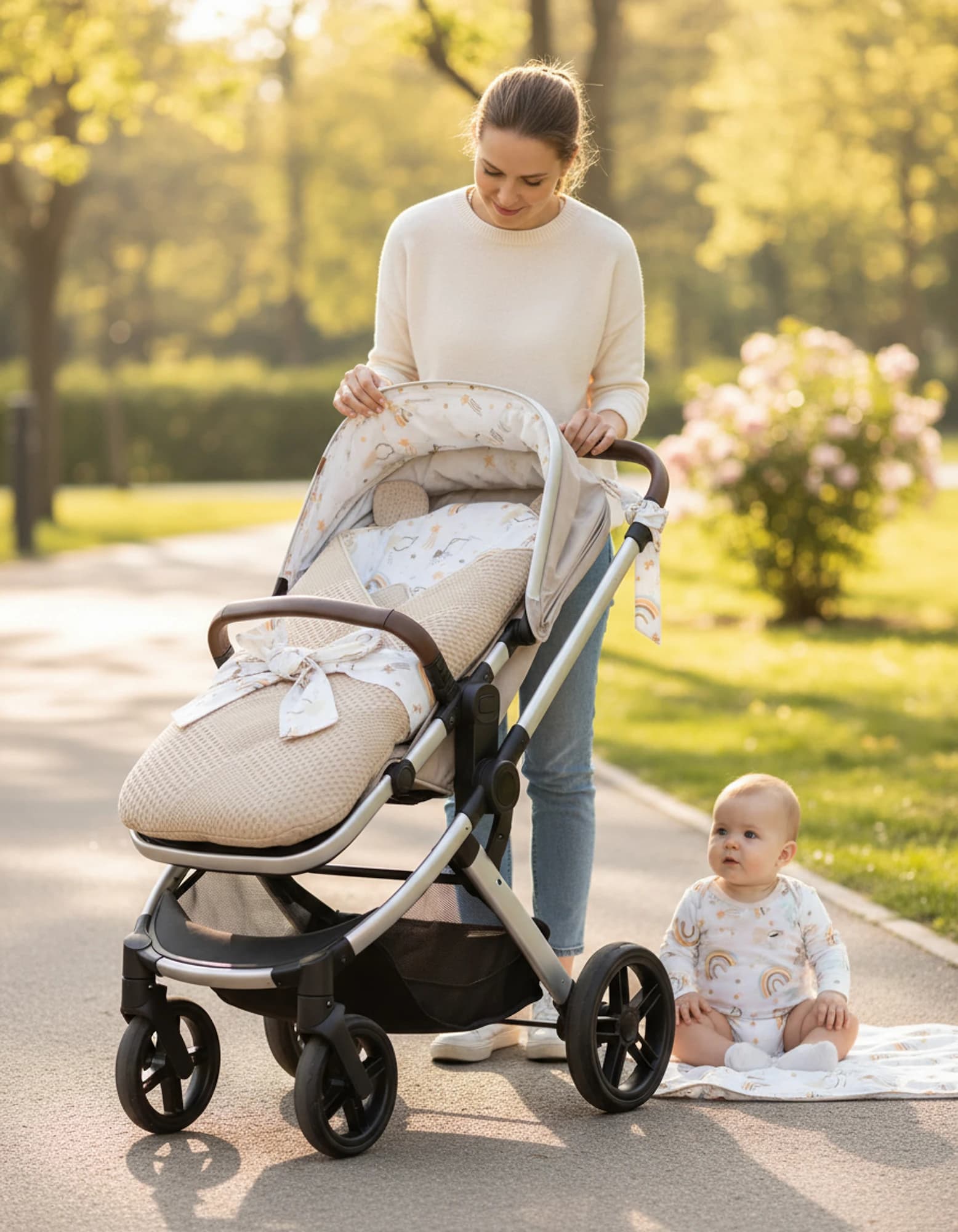 Kundak Pikeli Ve Pamuklu Gokkusagi Model BabyNest görsel 2
