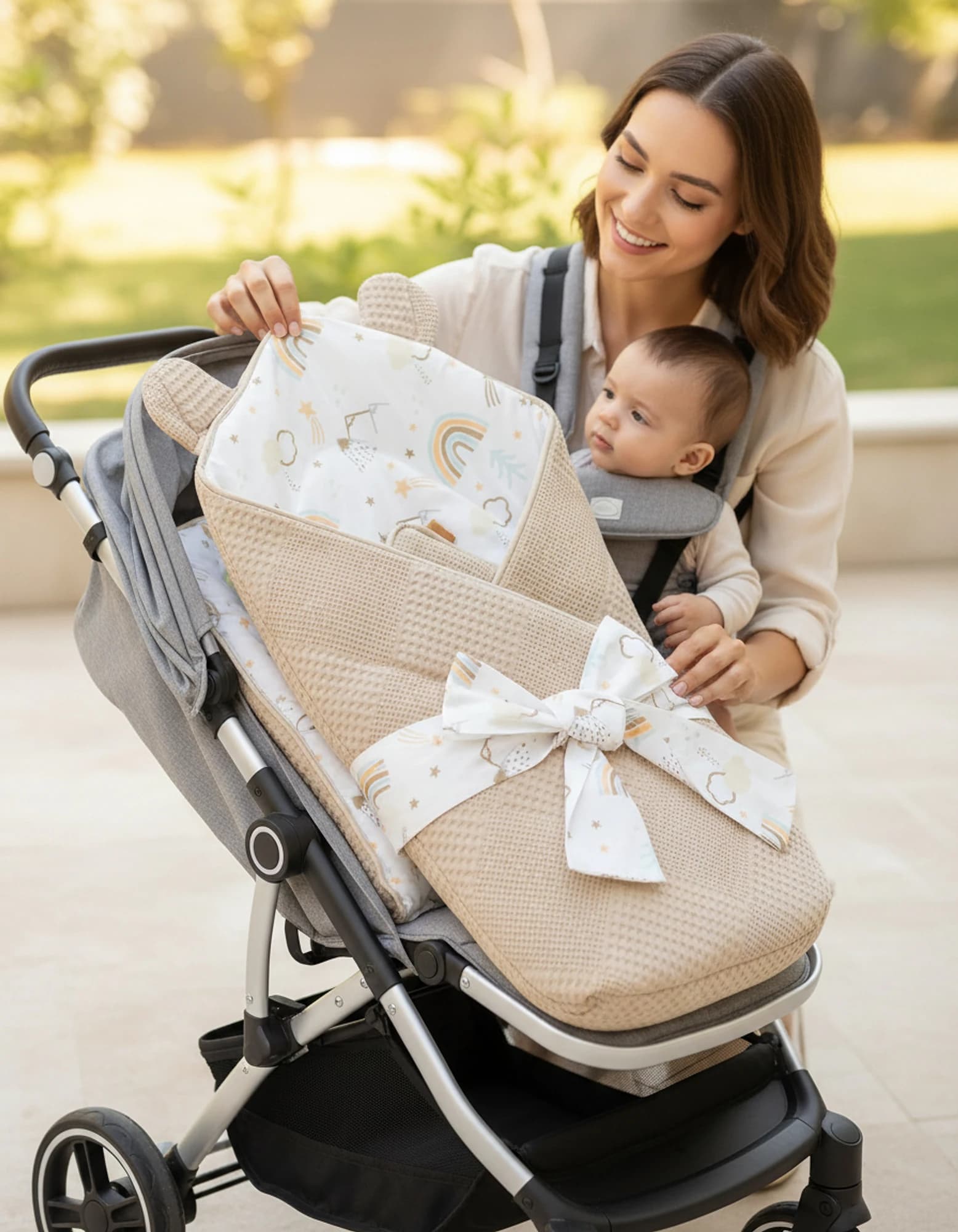 Kundak Pikeli Ve Pamuklu Gokkusagi Model BabyNest görsel 5