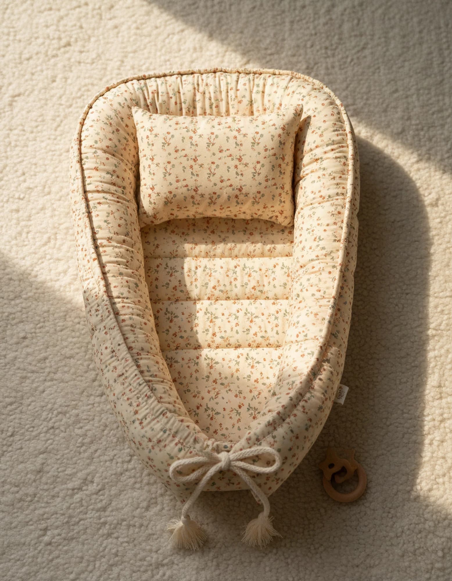 Yatak Ve Ortopedik Yastik Mint Ve Gri Cizgili BabyNest görsel 8