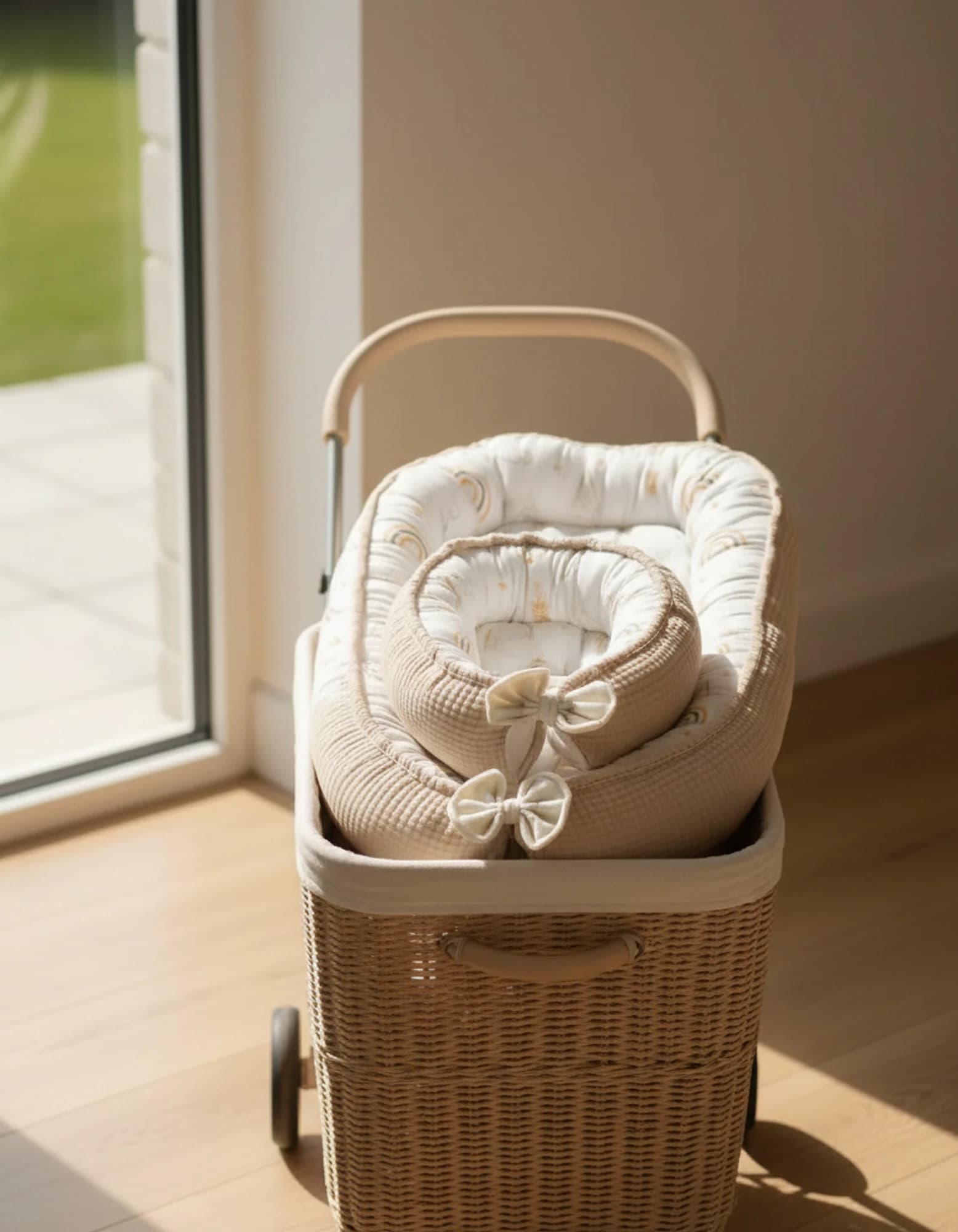 Yatak - Ortopedik Yastik Pike Ve Pamuk Kumas Gokkusagi BabyNest görsel 6
