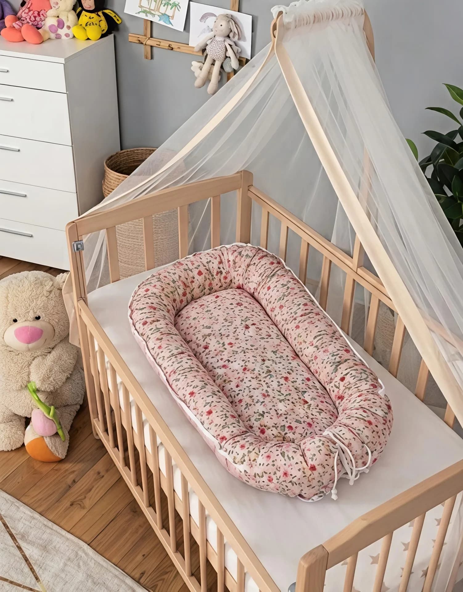 Oval yenidoğan beşik içi Babynest