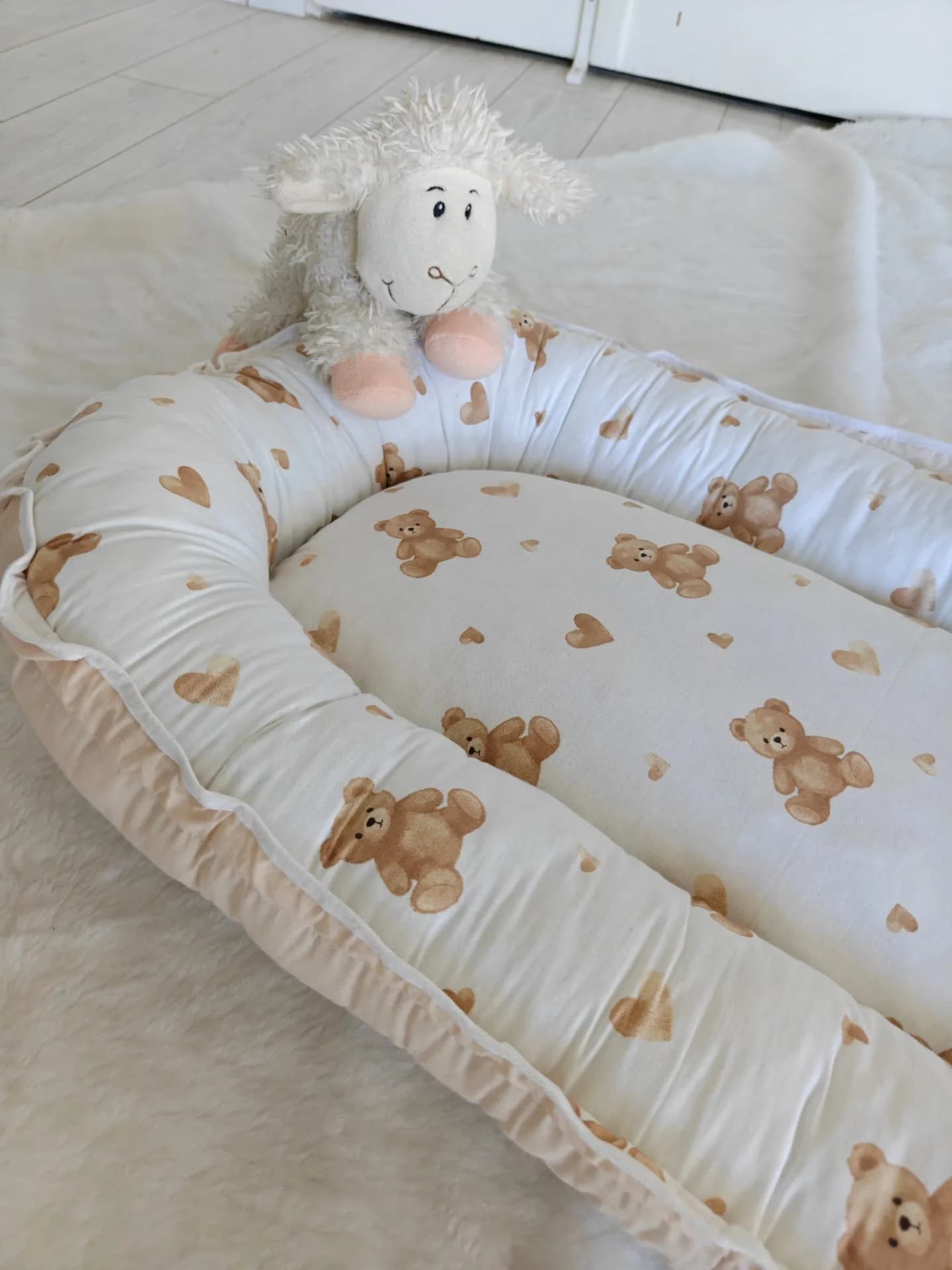 Oval yenidoğan Beşik içi babynest Ayıcıklar