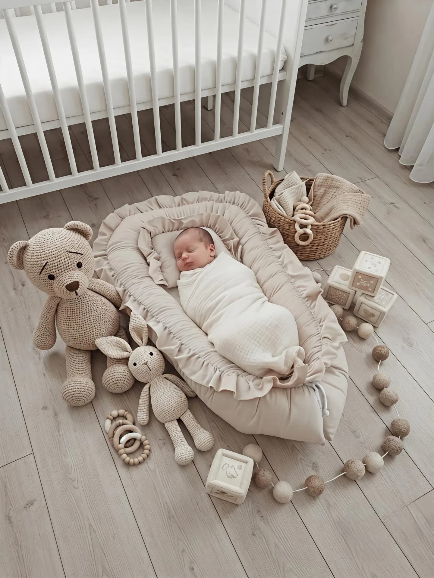Babynest Fırfırlı Bej