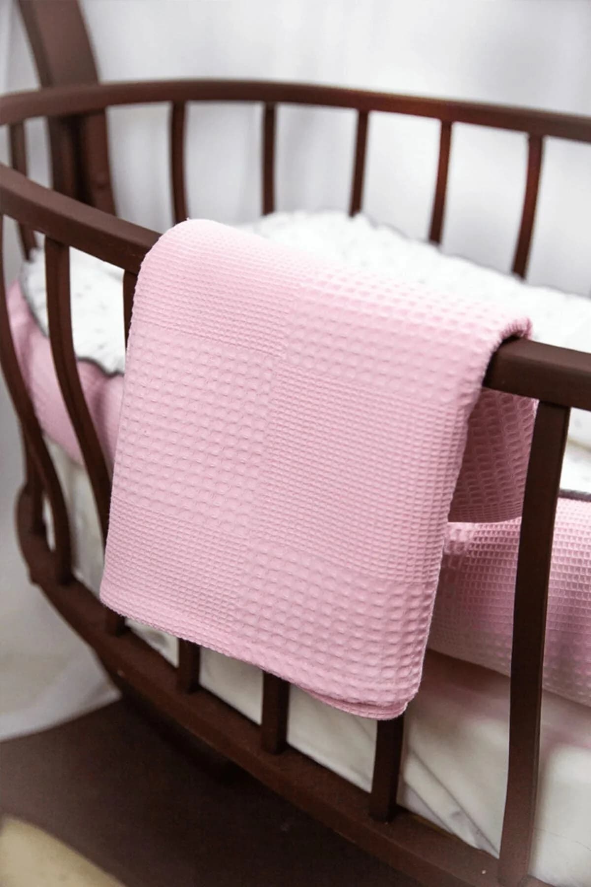 Bebek Pikesi Pembe Renk Yeni 90x90cm BabyNest