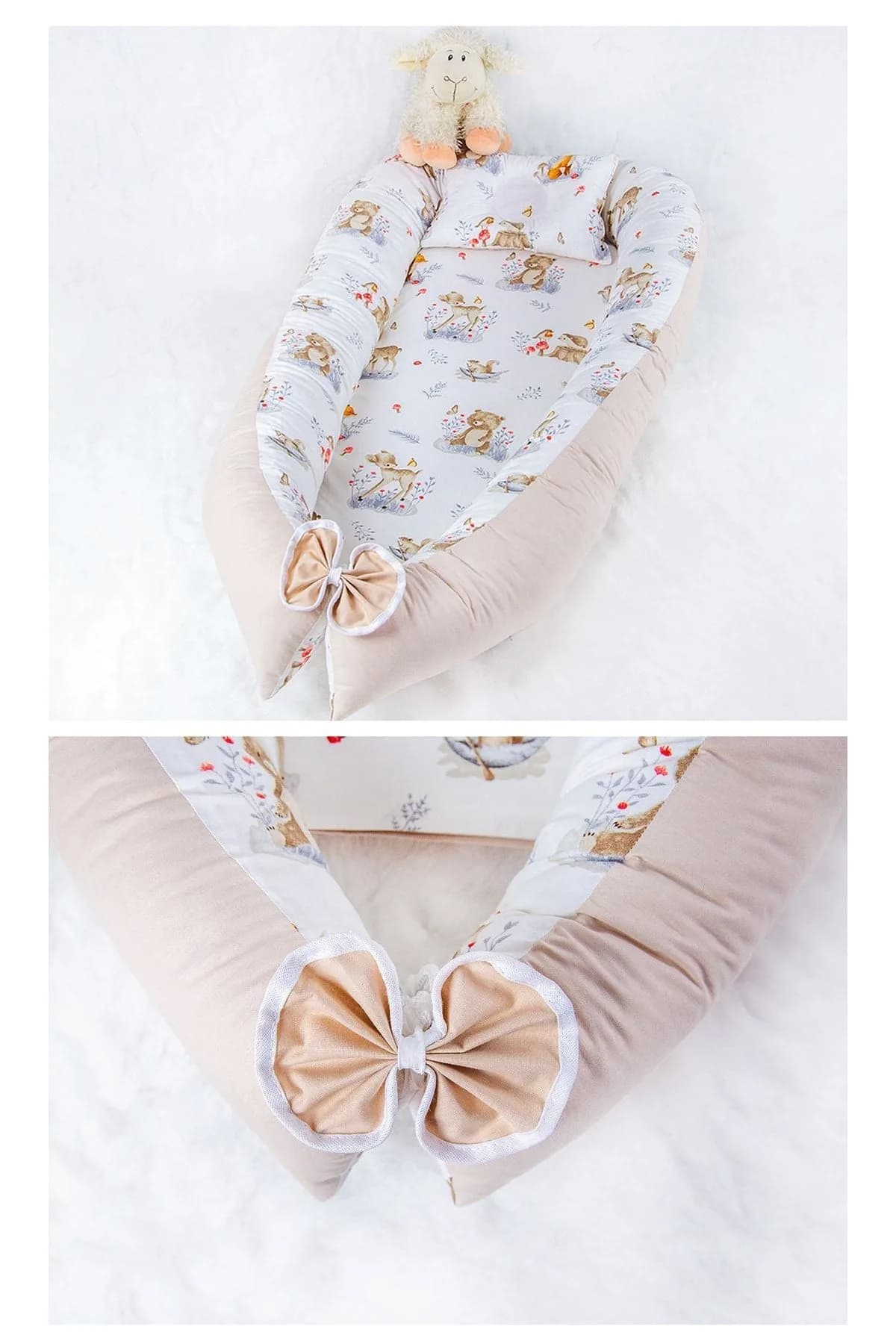 Yatak Ve Ortopedik Yastik Sevimli Dostlar Natural Renkler BabyNest