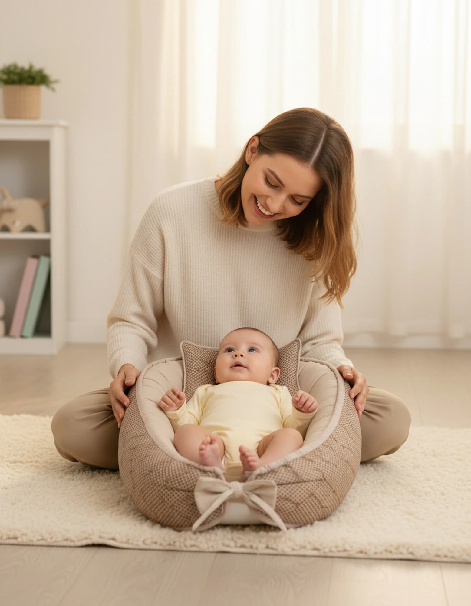 Tasinabilir Bebek Cantasi, Babynest, Anne Cantasi, Yatak Cantasi BabyNest görsel 2