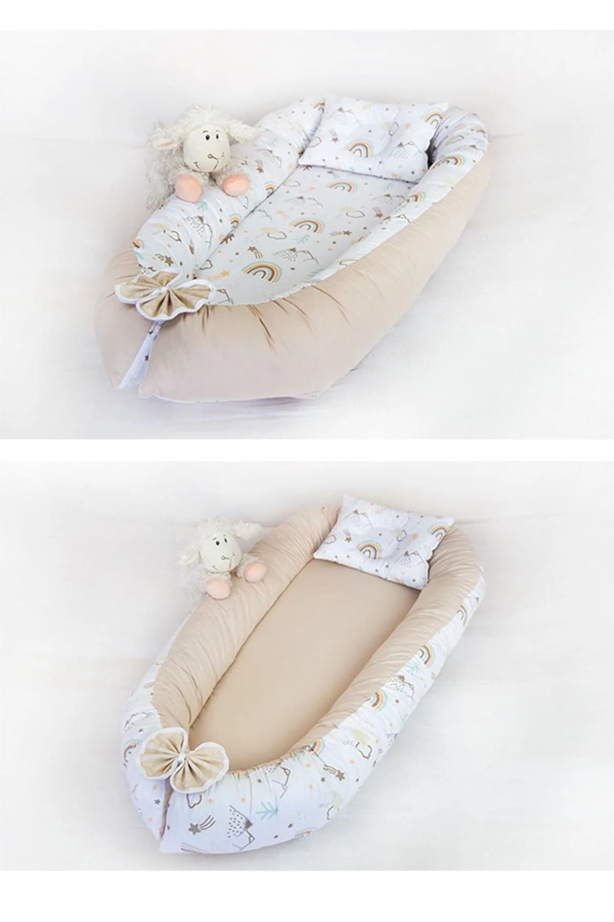 Yatak Ve Ortopedik Yastik Gokkusagi Bej BabyNest
