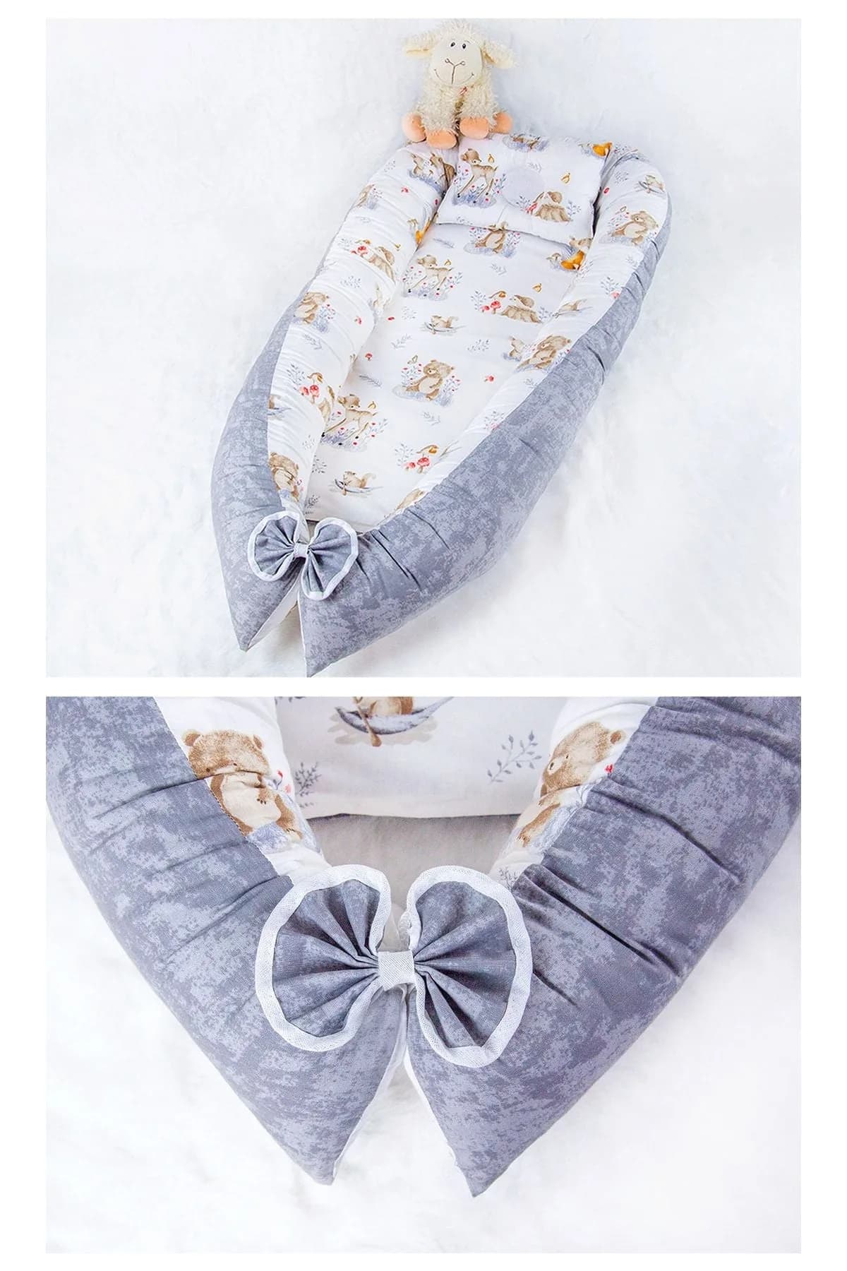 Yatak Ve Ortopedik Yastik Sevimli Dostlar Natural Renkler BabyNest
