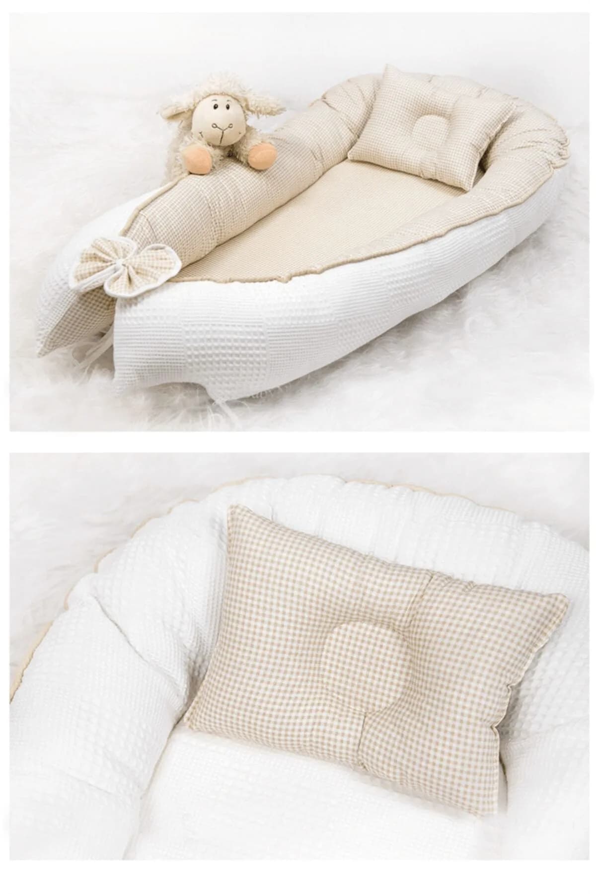 Yatak Ve Ortopedik Yastik Pike Kumas Ve Pamuk Kumas Ekose BabyNest