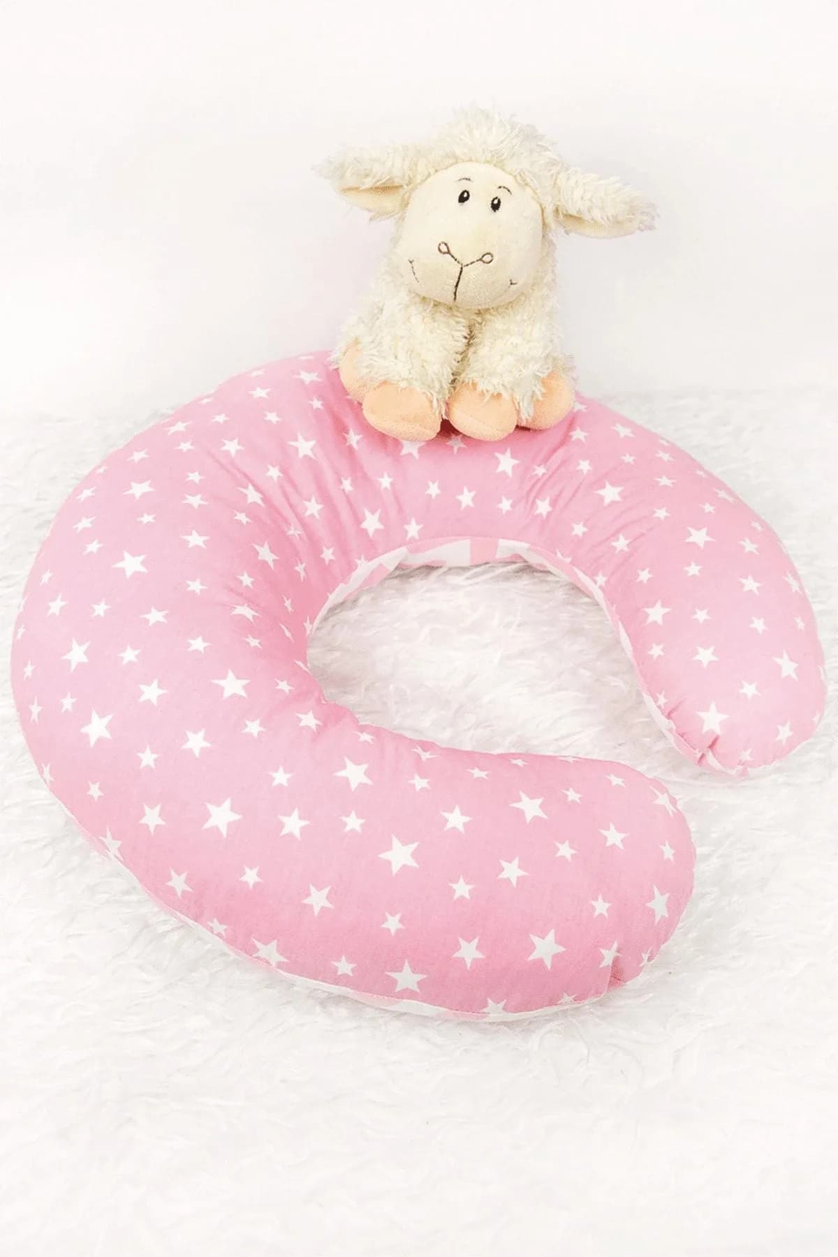 Emzirme Yastigi Ve Destek Minderi Pembe Minik Yildiz BabyNest