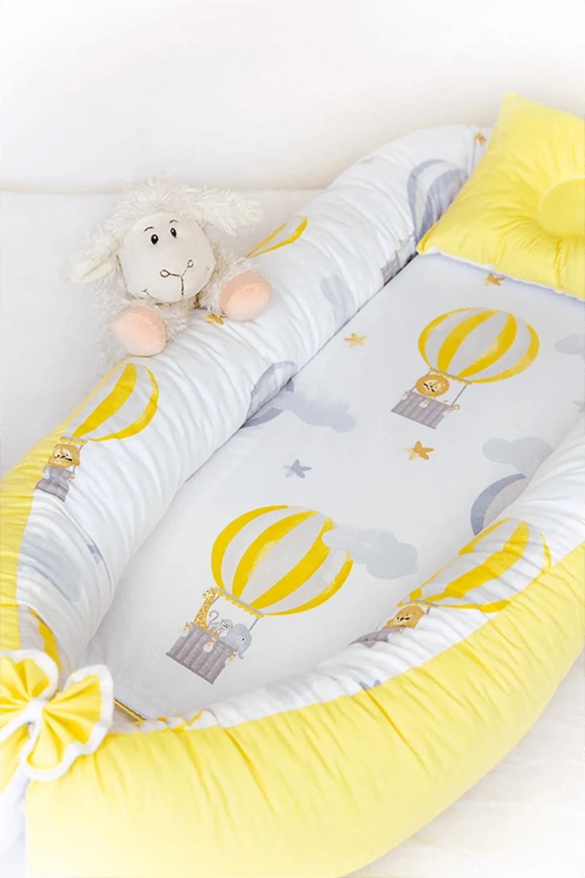 Yatak Ve Ortopedik Yastik Duz Sari Ve Parasut BabyNest
