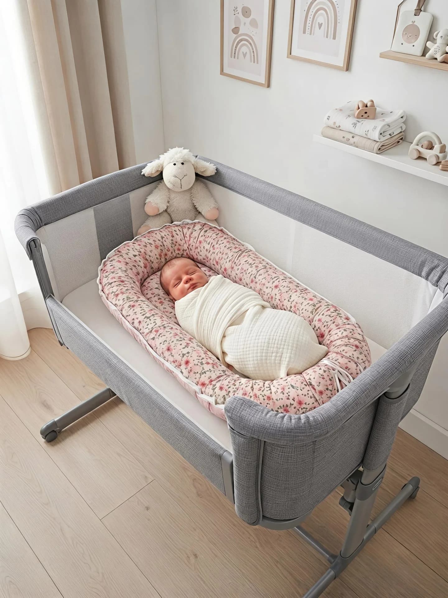 Oval yenidoğan beşik içi Babynest