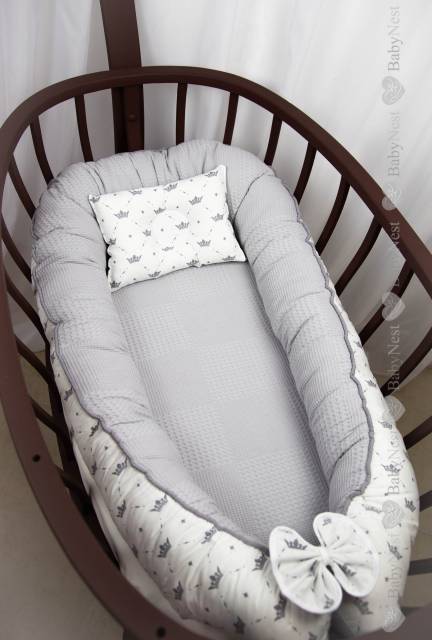 BabyNest Gri Pike ve Gri Taç