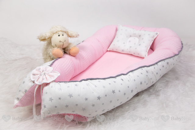 BabyNest Pembe Pike ve Gri Yıldız