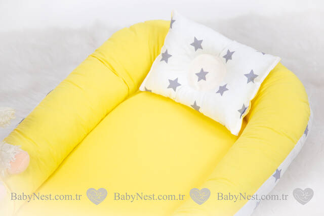 BabyNest Sarı ve Gri Yıldız