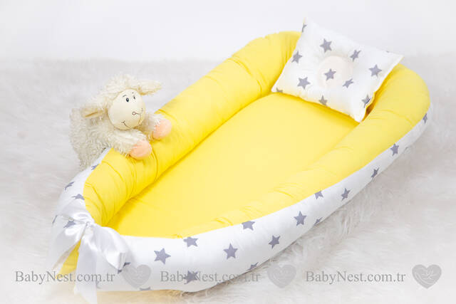 BabyNest Sarı ve Gri Yıldız