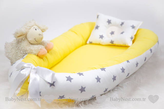 BabyNest Sarı ve Gri Yıldız