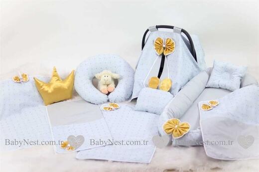 BabyNest FULL Seti Bronz Gold Puantiye - Thumbnail