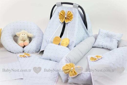 BabyNest FULL Seti Bronz Gold Puantiye - Thumbnail