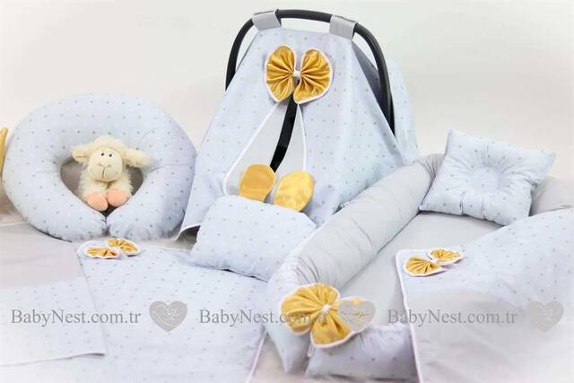 BabyNest FULL Seti Bronz Gold Puantiye