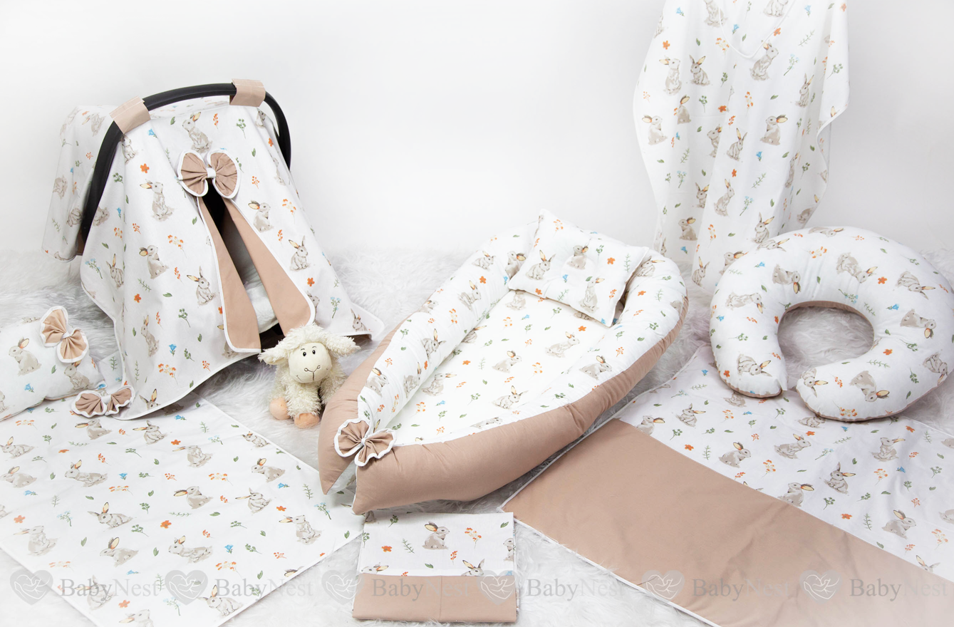 Babynest Full Seti Tavşan Bej 