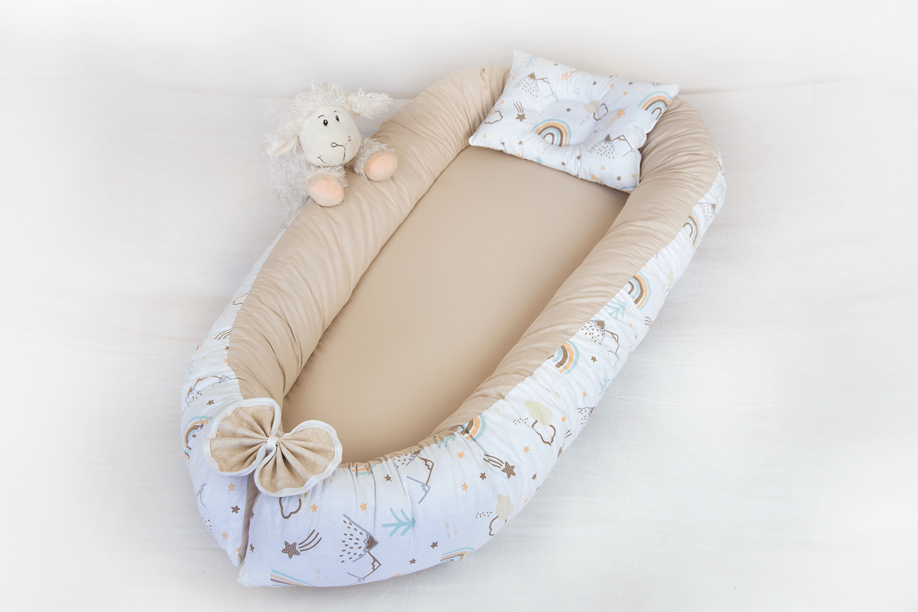 Babynest Gökkuşağı Bej