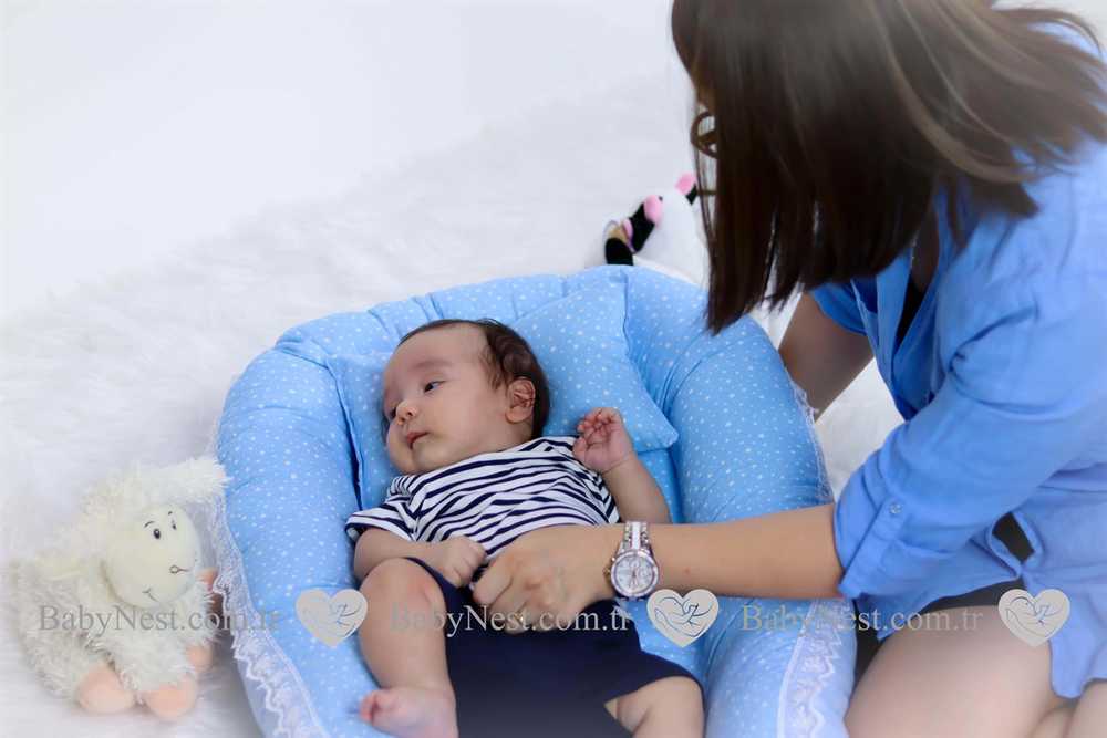 Babynest Güpürlü Mavi Minik Yıldız Ve Düz Mavim