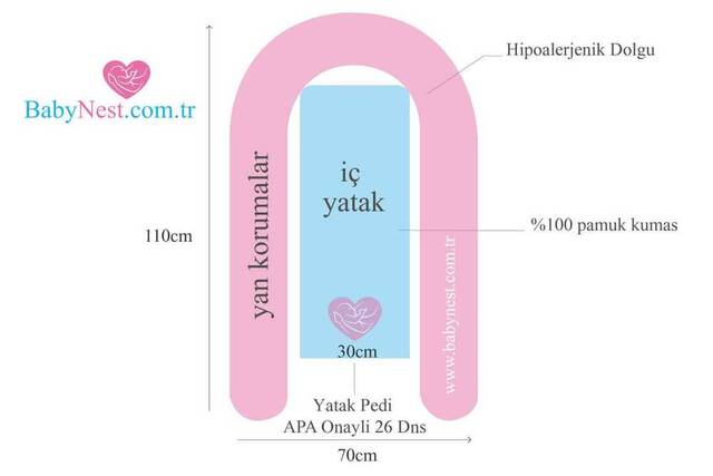 BabyNest Kulaklı Pespembe