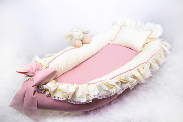 BabyNest Vintage Model +Yatak Pedi PEMBE