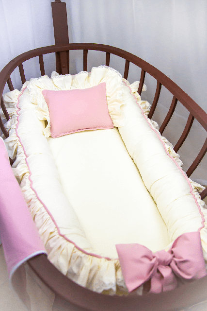 BabyNest Vintage Model +Yatak Pedi PEMBE