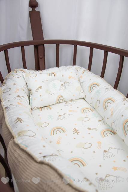 BabyNest Fitilli Sütlü Kahve Pike ve Gökkuşağı