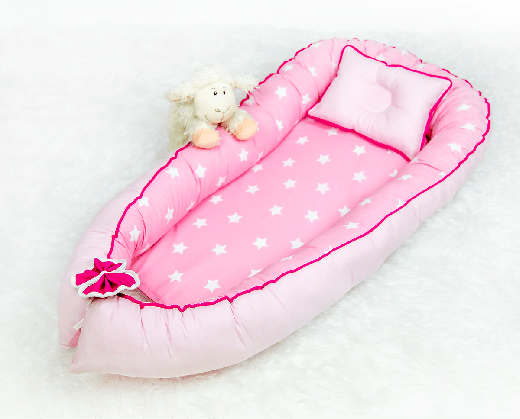 BabyNest Pembe Yıldız Fitilli Model - Thumbnail