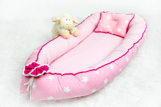 BabyNest Pembe Yıldız Fitilli Model - Thumbnail