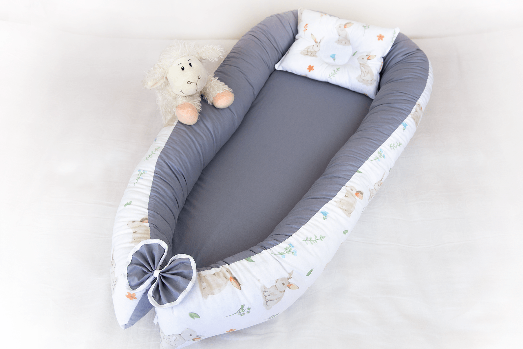 Babynest Tavşan Gri
