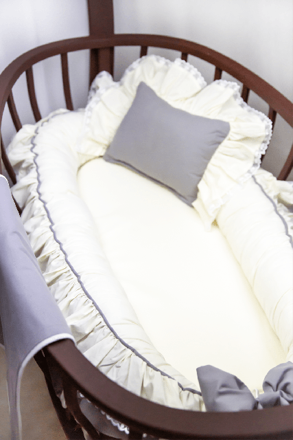 BabyNest Vintage Model +Yatak Pedi GRİ