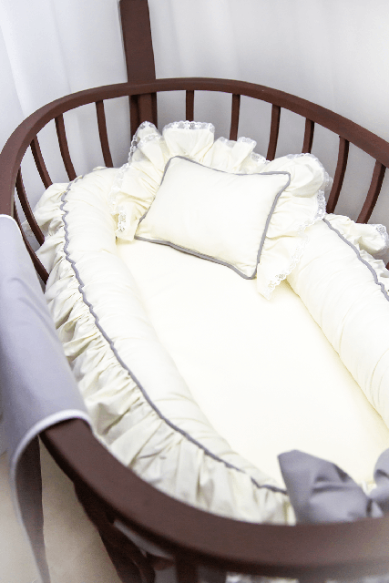 BabyNest Vintage Model +Yatak Pedi GRİ