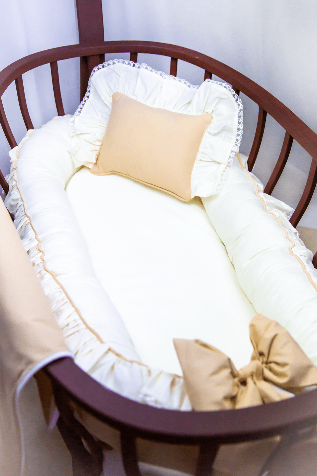Babynest Vintage Model +yatak Pedi Bej