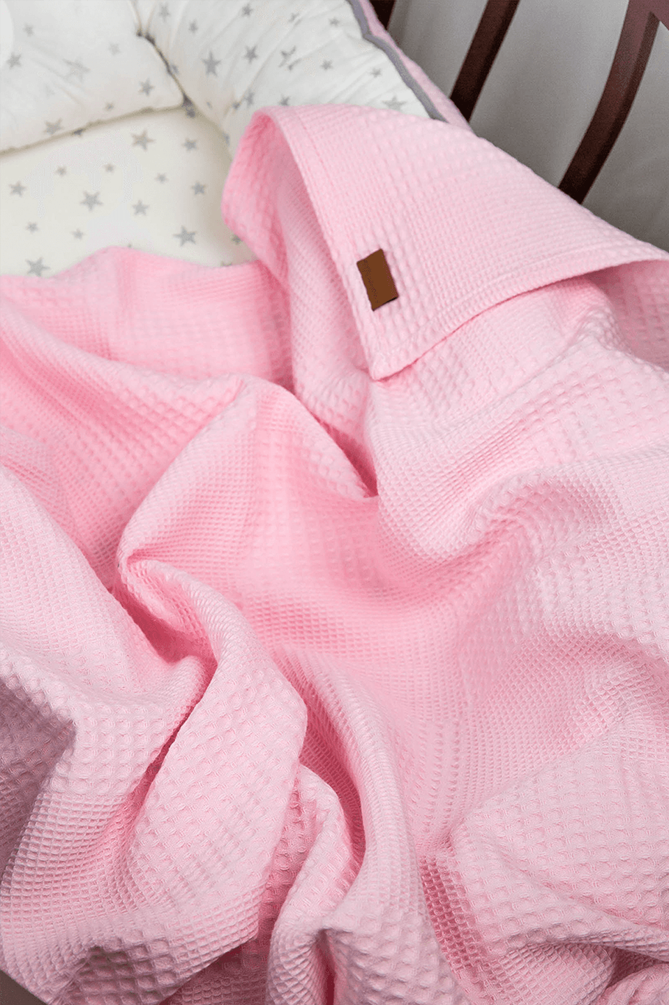 Pembe Waffle Bebek Pikesi
