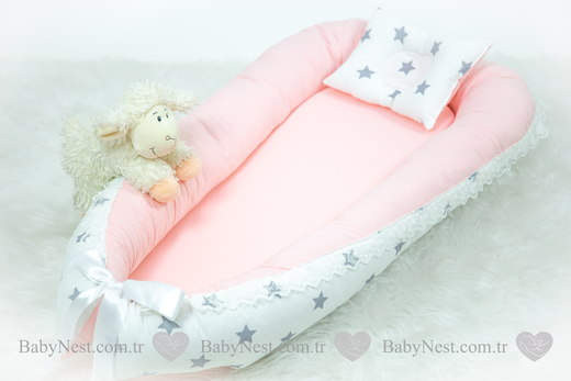 BabyNest - Babynest Yavruağzı Güpürlü